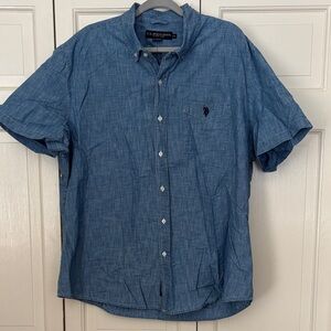 U.S. Polo Assn. Casual Denim Blue Shirt XXL